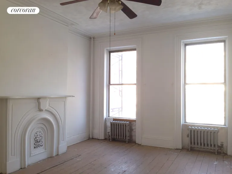 New York City Real Estate | View 181 Bergen Street | Back bedroom with original details | View 5