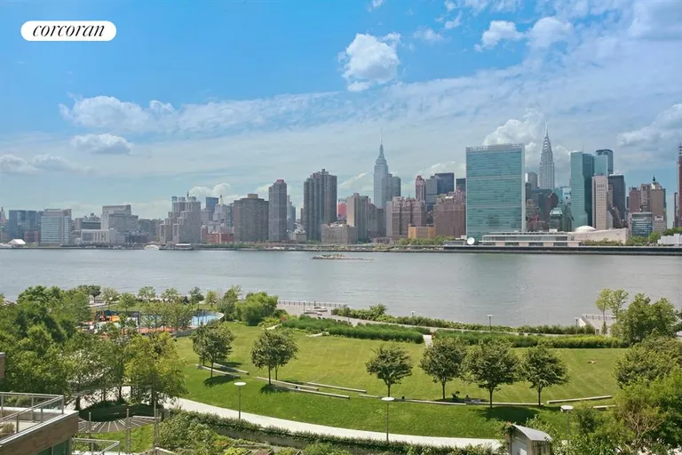 New York City Real Estate | View 46-30 Center Boulevard, 608 | Skyline, River and Park View | View 5