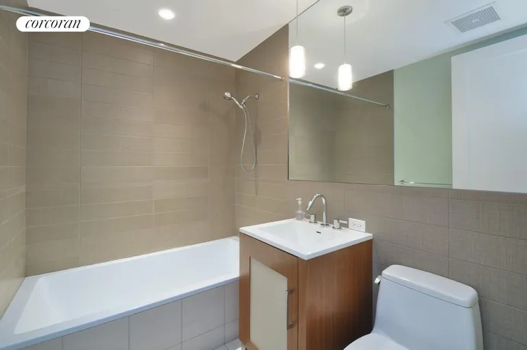 New York City Real Estate | View 125 North 10th Street, S4D | Good sized second bathroom with wall to wall tile | View 4