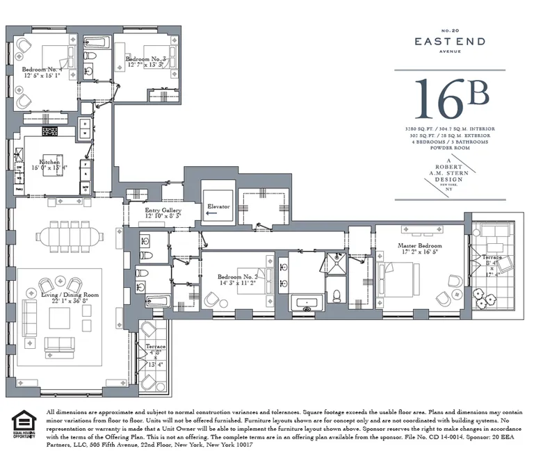 20 East End Avenue, 16B | floorplan | View 1