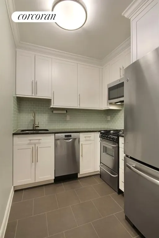 New York City Real Estate | View 166 West 76th Street, 2D | New granite kitchen with SS appliances | View 3