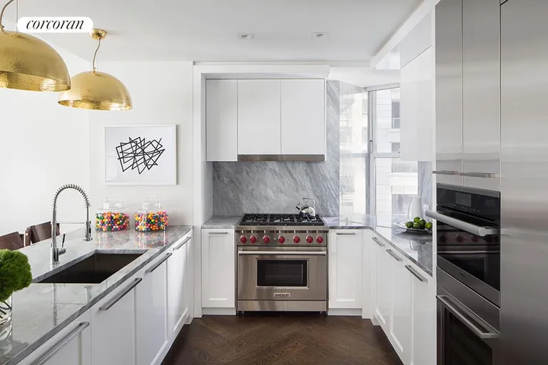 New York City Real Estate | View 344 West 72nd Street, 602 | Windowed kitchen | View 3