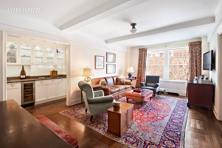 New York City Real Estate | View 40 West 77th Street, 6B | Dining Room  now used as Library.  Museum views.   | View 2