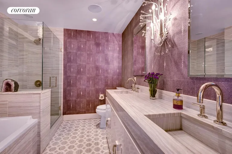 New York City Real Estate | View 15 Broad Street, 3520 | Master Bath, soaking tub & Shower | View 6