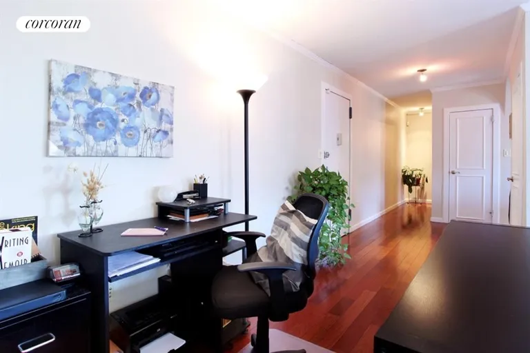 New York City Real Estate | View 191 Willoughby Street, 10G | Foyer with Office set up | View 2