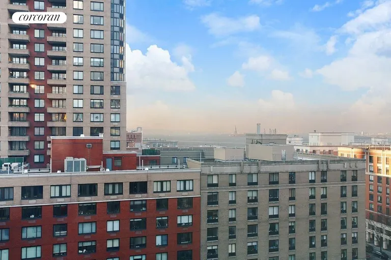 New York City Real Estate | View 225 Rector Place, 11H | View from living room and bedroom | View 6
