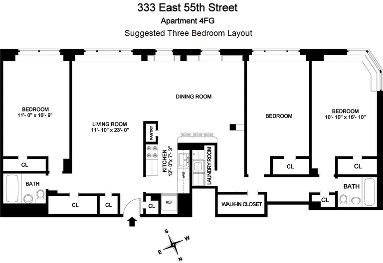 333 East 55th Street, 4FG | floorplan | View 9