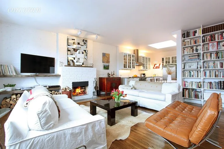 New York City Real Estate | View 167 Bond Street, 3 | Living Room flows into Dining and Kitchen | View 2