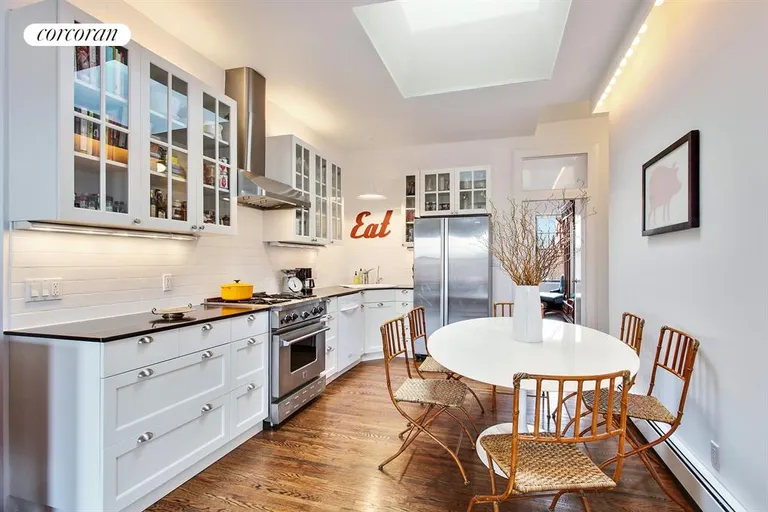New York City Real Estate | View 167 Bond Street, 3 | Huge skylight above Kitchen and Dining  | View 3
