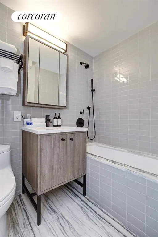New York City Real Estate | View 175 West 95th Street, 17G | Master Bathroom | View 5