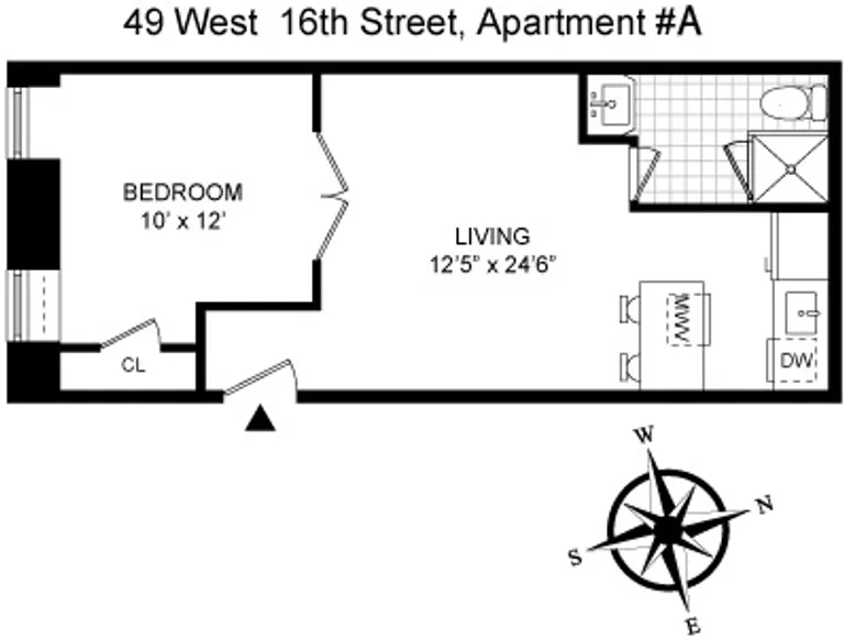 49 West 16th Street, A | floorplan | View 8