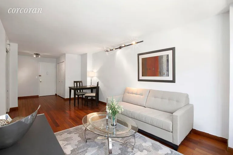 New York City Real Estate | View 123 East 75th Street, 4D | 28' Long Living/Dining Area | View 2