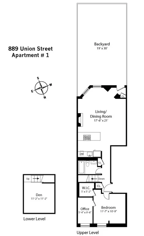 889 Union Street, Garden | floorplan | View 8