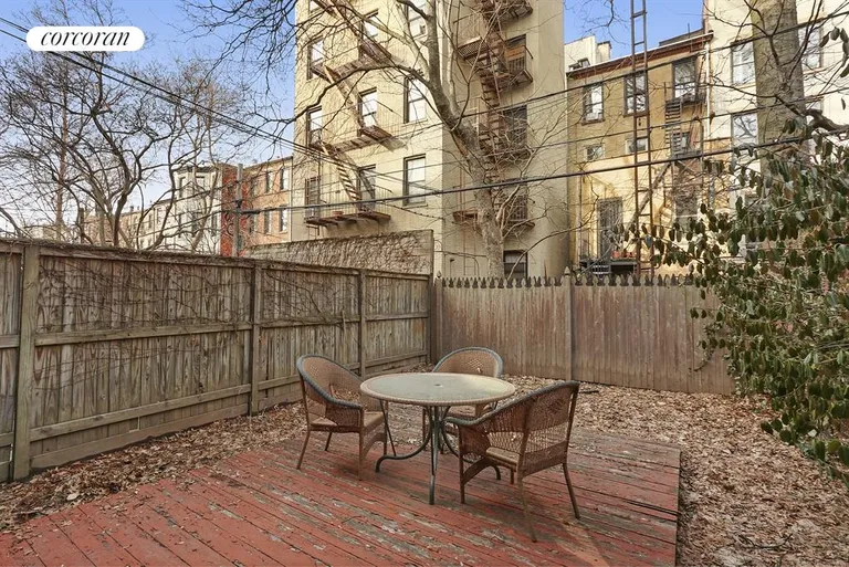 New York City Real Estate | View 889 Union Street, Garden | Back Yard | View 7