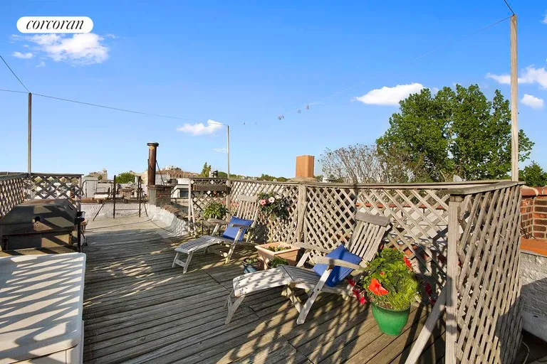 New York City Real Estate | View 511 12th Street, 4R | Peaceful deck | View 5