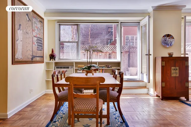 New York City Real Estate | View 2 Charlton Street, 1AB | Patio door from dinning area | View 6
