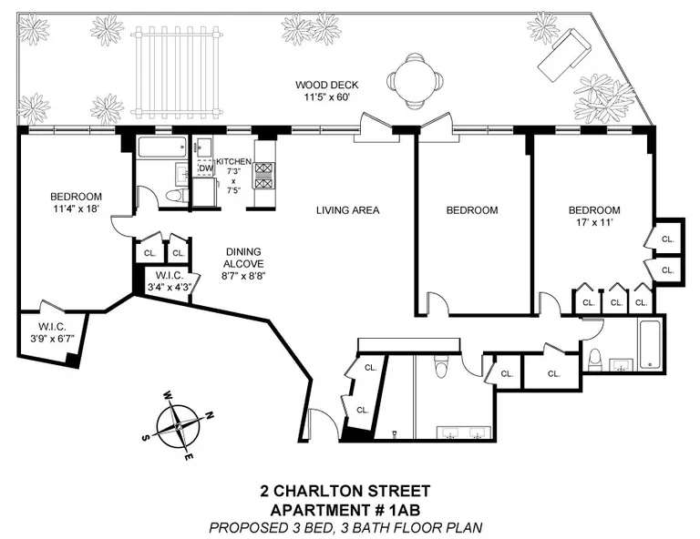 2 Charlton Street, 1AB | floorplan | View 11