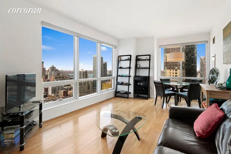 New York City Real Estate | View 350 West 42Nd Street, 27A | 1 Bed, 1 Bath | View 1