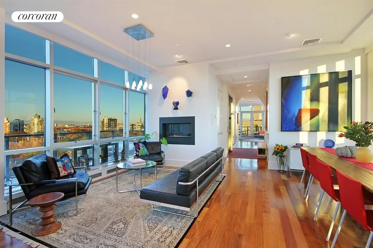 New York City Real Estate | View 50 Bayard Street, PH1 | Living Room / Dining Room | View 4