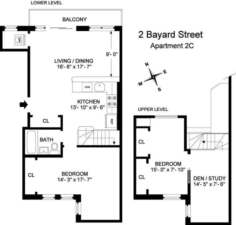 2 Bayard Street, 2C | floorplan | View 7