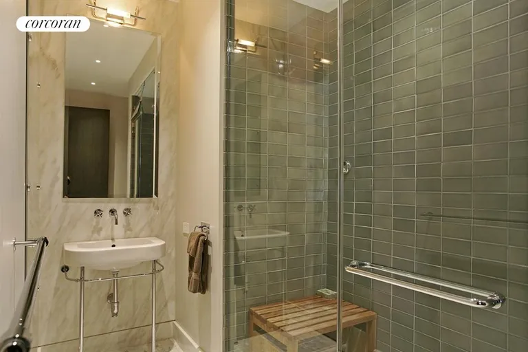 New York City Real Estate | View 160 Wooster Street, 5A | @nd bath with Steam Shower | View 9
