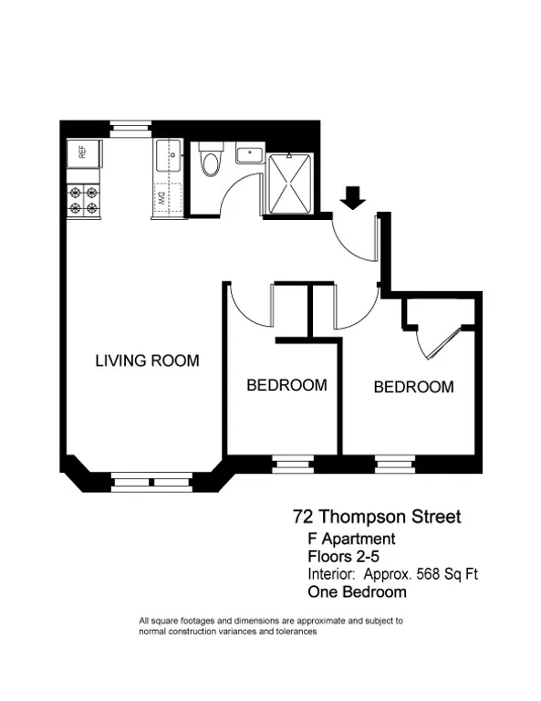 72 Thompson Street, 4F | floorplan | View 5
