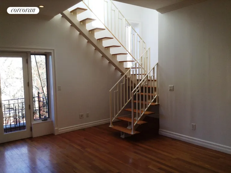 New York City Real Estate | View 440A 13th Street, B | Steps lead to private roof deck! | View 4