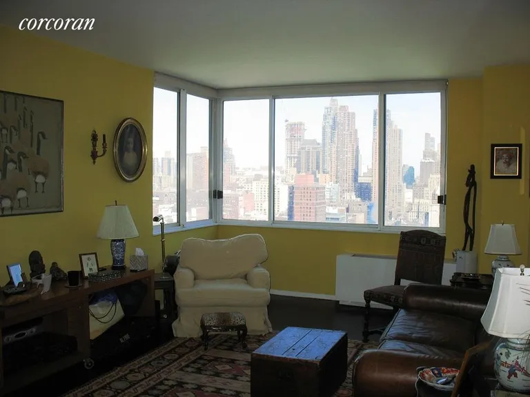 New York City Real Estate | View 350 West 50th Street, 24G | 1 Bed, 1 Bath | View 1