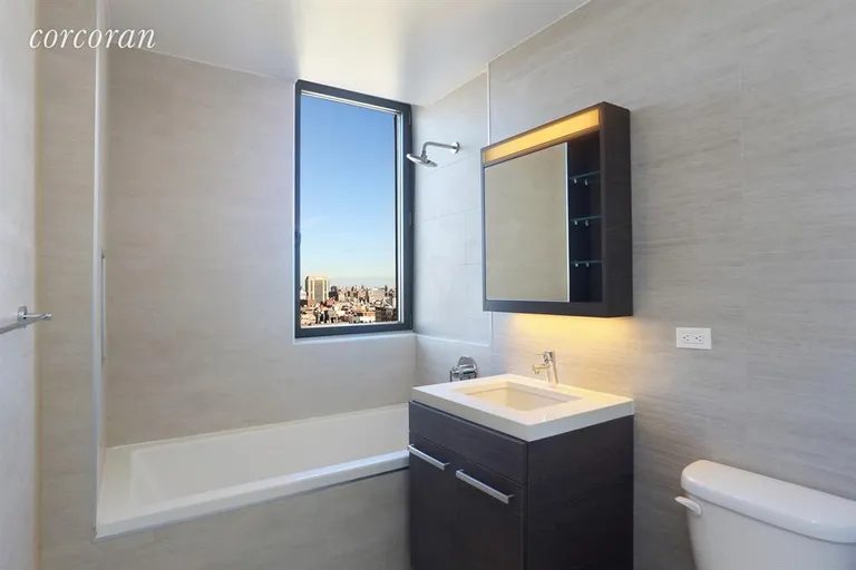New York City Real Estate | View 321 West 110th Street, 14B | Master Bathroom | View 4