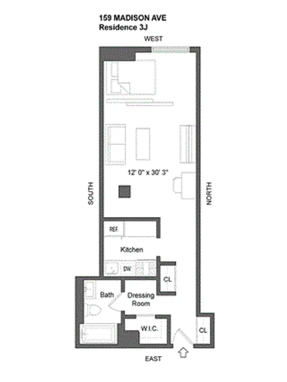 159 Madison Avenue, 3J | floorplan | View 12