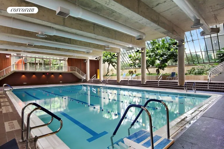 New York City Real Estate | View 531 Main Street, 1802 | inviting indoor pool, 60' x 30' | View 8