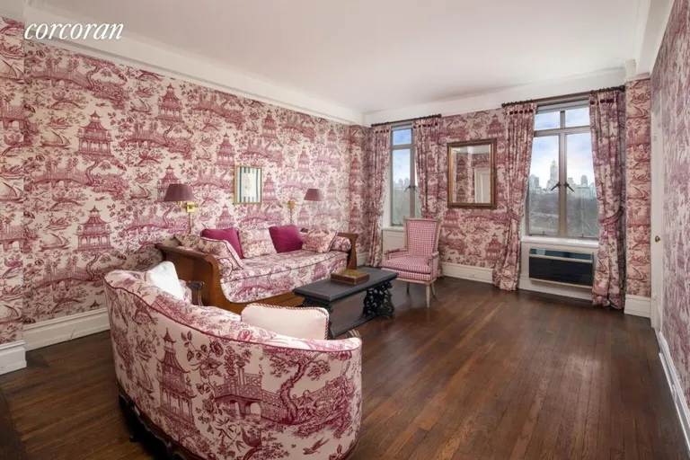 New York City Real Estate | View 145 Central Park West, 7E | Large bedroom with open Central Park views  | View 6