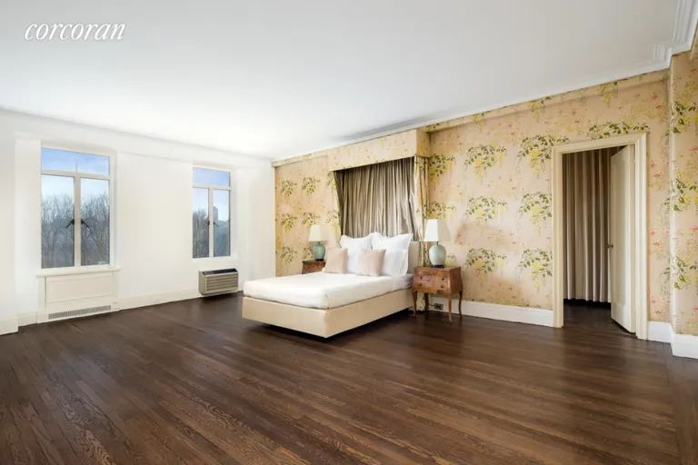 New York City Real Estate | View 145 Central Park West, 7E | Expansive Master Bedroom, open Central Park views | View 4