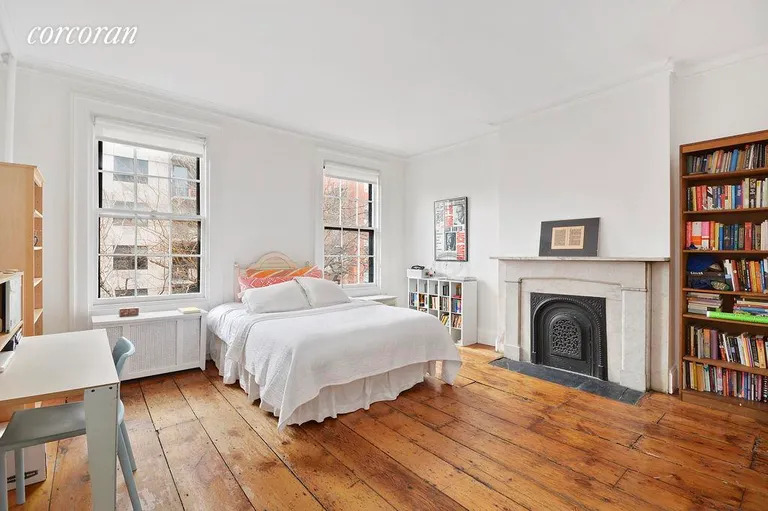 New York City Real Estate | View 300 State Street | Marble mantel accents bedroom | View 10