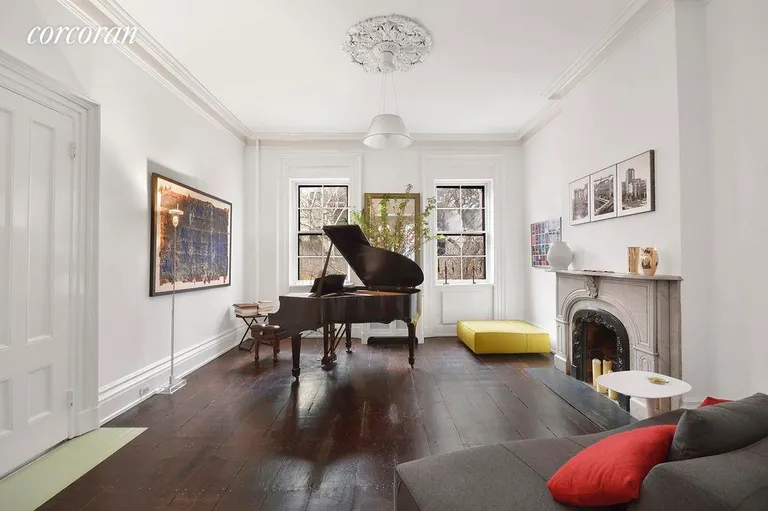 New York City Real Estate | View 300 State Street | Rear parlor is the perfect music room | View 2