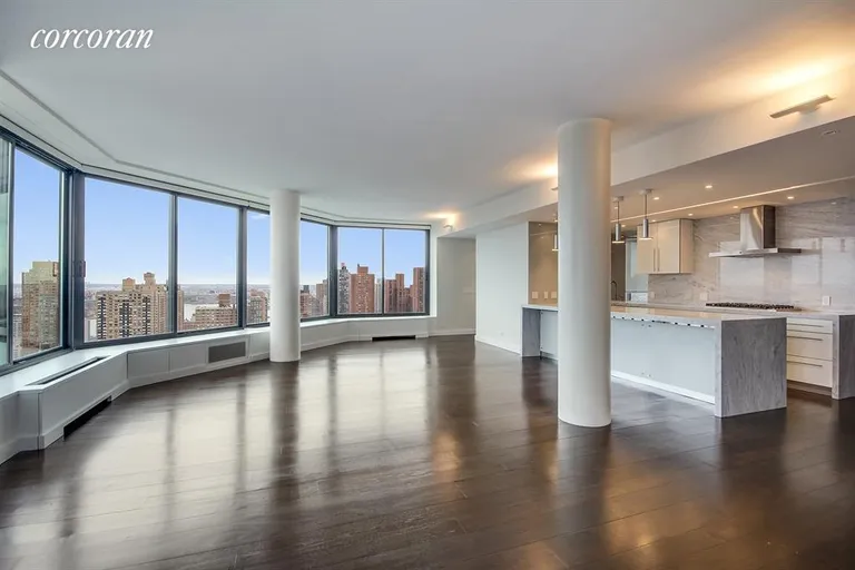 New York City Real Estate | View 40 East 94th Street, 31D | Kitchen / Living Room | View 3