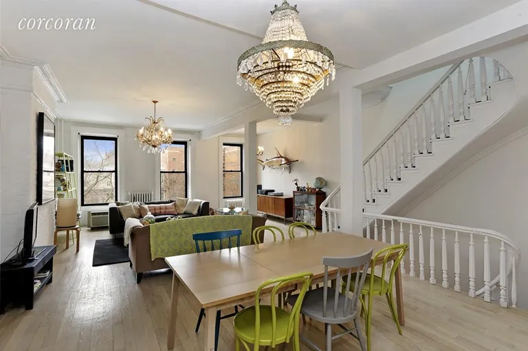 New York City Real Estate | View 355 Pacific Street | Upper Duplex living room | View 7