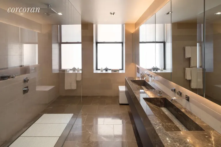 New York City Real Estate | View 345 West 13th Street, PH6B | Spa-like Master Bath | View 9