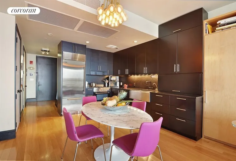 New York City Real Estate | View 144 North 8th Street, 6A | Custom kitchen featuring Bertazzoni and Subzero | View 2
