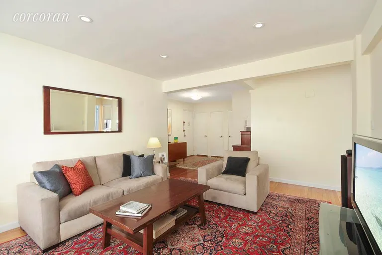 New York City Real Estate | View 30 East 9th Street, 2D | Reverse view Living Room | View 2