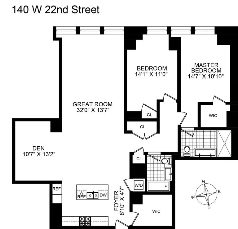 140 West 22Nd Street, 7B | floorplan | View 10
