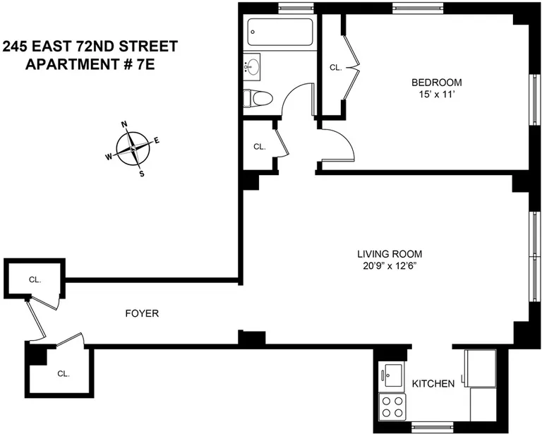 245 East 72Nd Street, 7E | floorplan | View 5