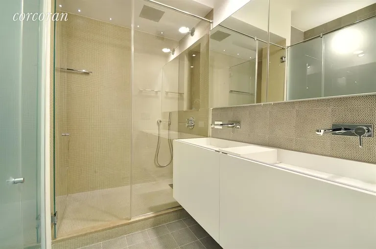 New York City Real Estate | View 1965 Broadway, 24D | En-Suite Master Bathroom with double vanity. | View 5