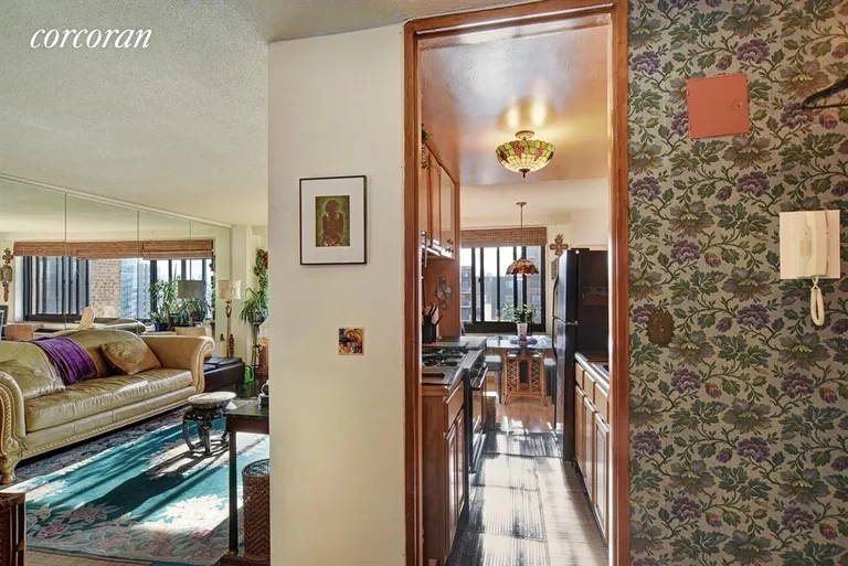 New York City Real Estate | View 195 Willoughby Avenue, 1701 | Kitchen / Living Room | View 3