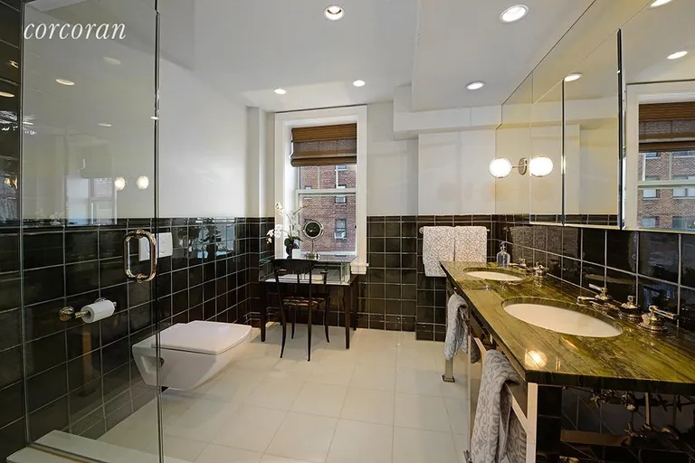 New York City Real Estate | View 22 Riverside Drive, 12-13 | Master Bathroom | View 12
