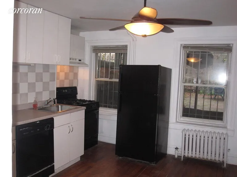 New York City Real Estate | View 169 Bergen Street, 1 | Eat-in kitchen with access to garden | View 3
