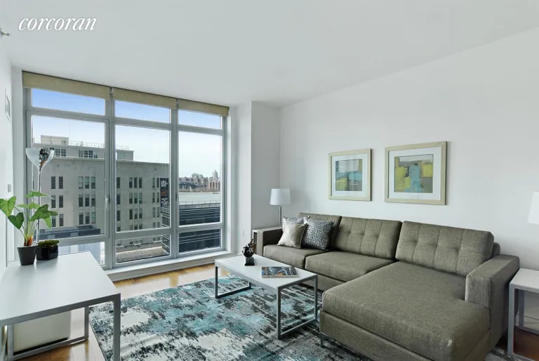 New York City Real Estate | View 2 Northside Piers, 7C | Living Room | View 6