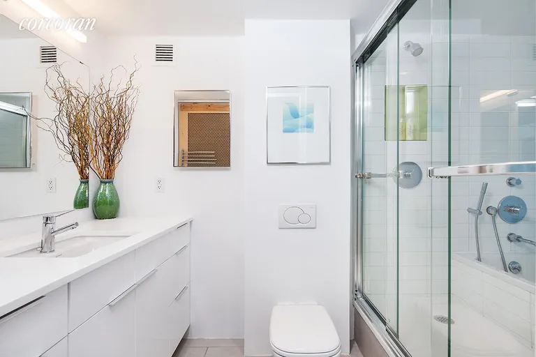New York City Real Estate | View 423 Atlantic Avenue, 3E | Updated bath with separate shower stall and tub | View 6