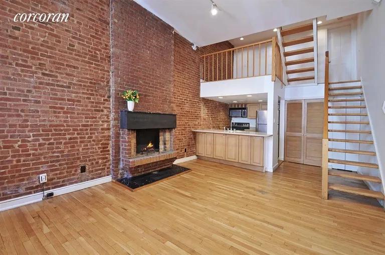 New York City Real Estate | View 146 West 74th Street, 2 | Kitchen / Living Room | View 2