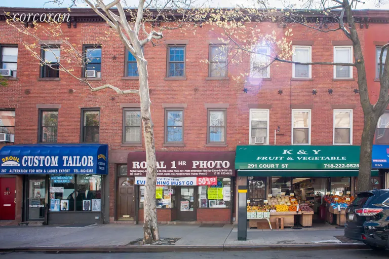 New York City Real Estate | View 289 Court Street | Storefront and Separate Residential Entrance | View 2